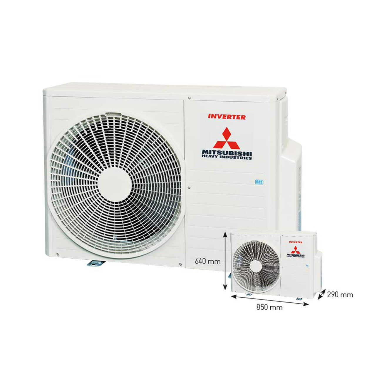 Mitsubishi Kireia dualsplit 12000 btu + 18000 btu - 5 kw A++/A+