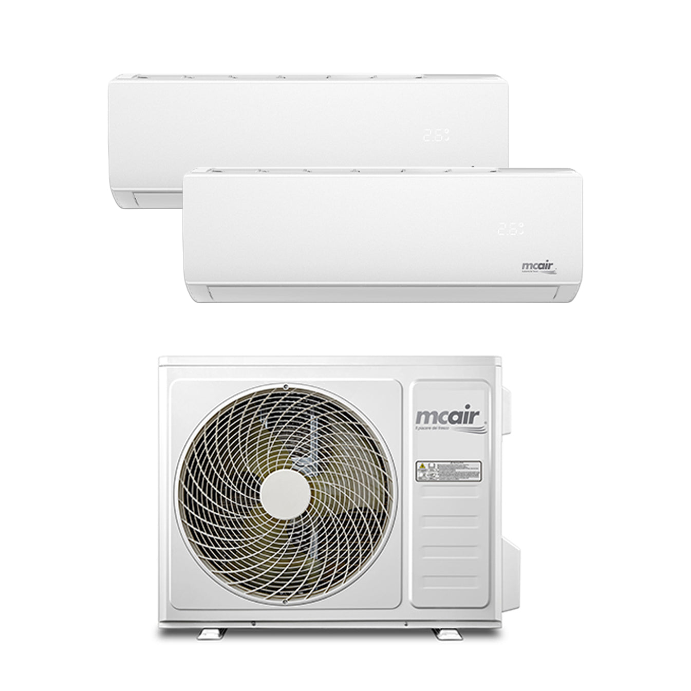 Mcair dualsplit 9000 btu + 12000 btu Classe A+/A++ IRIS