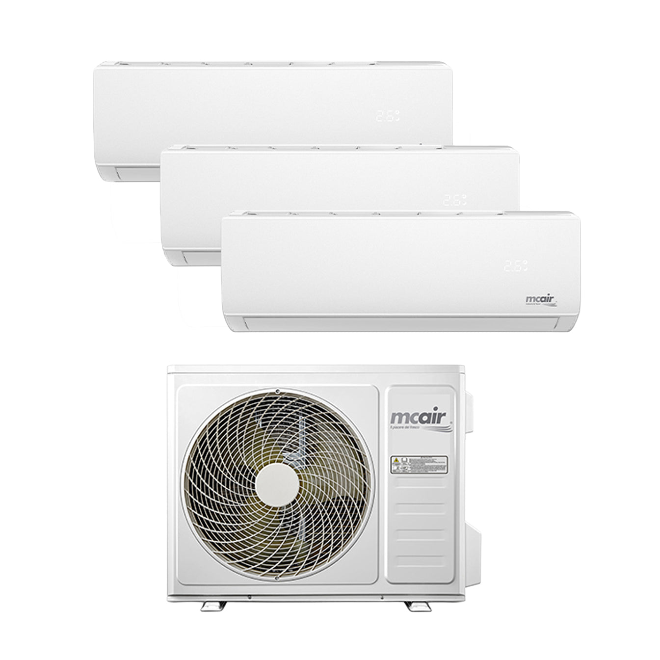 Mcair trialsplit 9000 btu + 12000 btu + 12000 btu Classe A++/A+++ IRIS