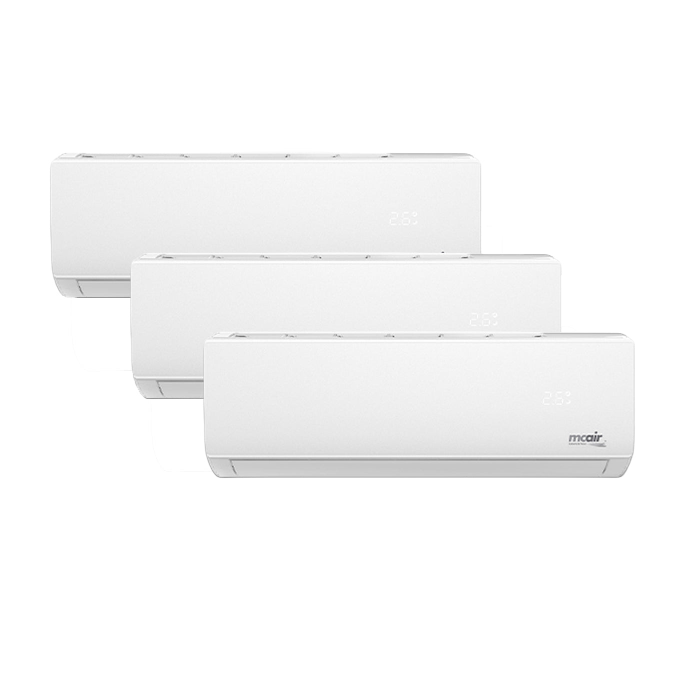 Mcair trialsplit 9000 btu + 12000 btu + 12000 btu Classe A++/A+++ IRIS