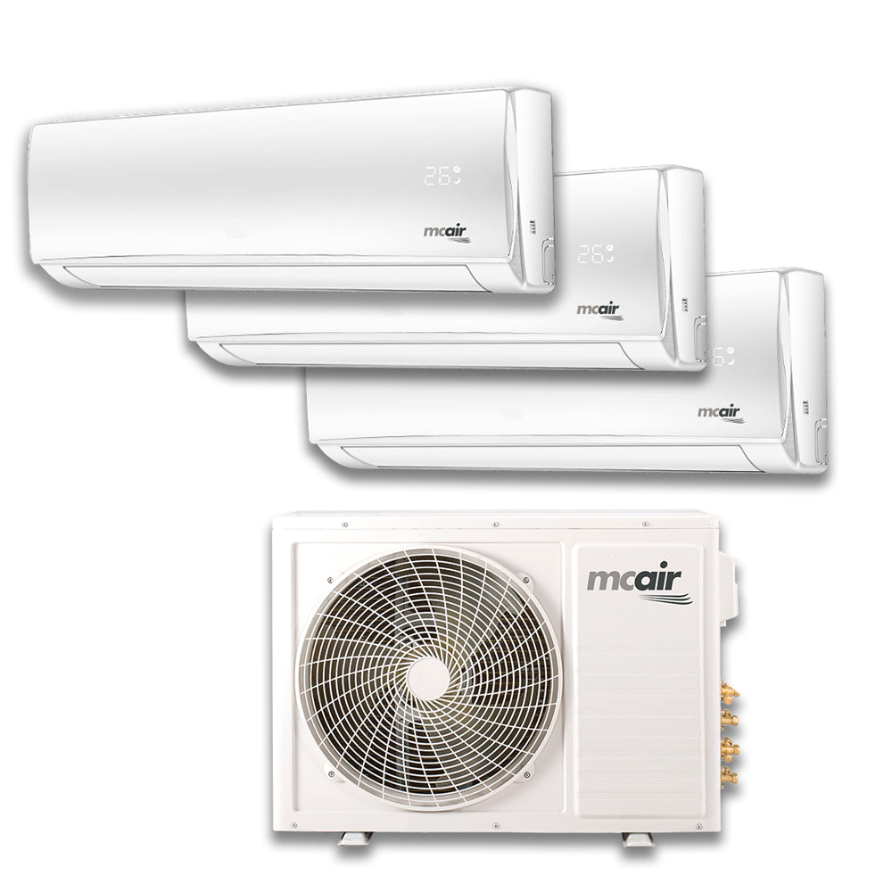 Mcair trialsplit 9000 btu + 12000 btu + 12000 btu Classe A++/A+++ wifi optional