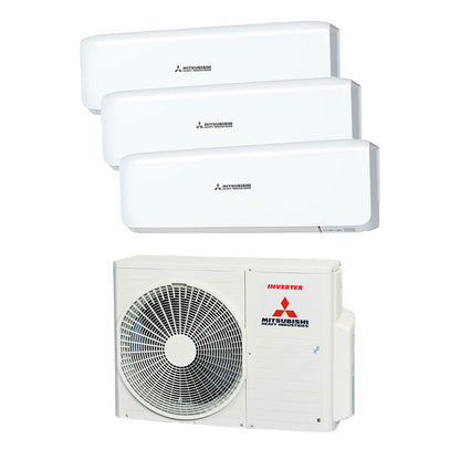 Mitsubishi Kireia trialsplit 12000 btu + 12000 btu + 12000 btu 4 kw Classe A++/A+
